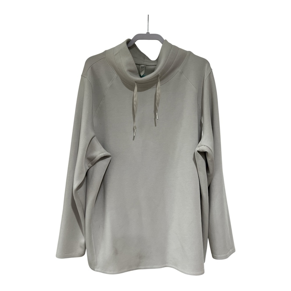SPANX Women’s AirEssentials Got-Ya-Covered Sweatshirt Modal light gray - Sz 3X